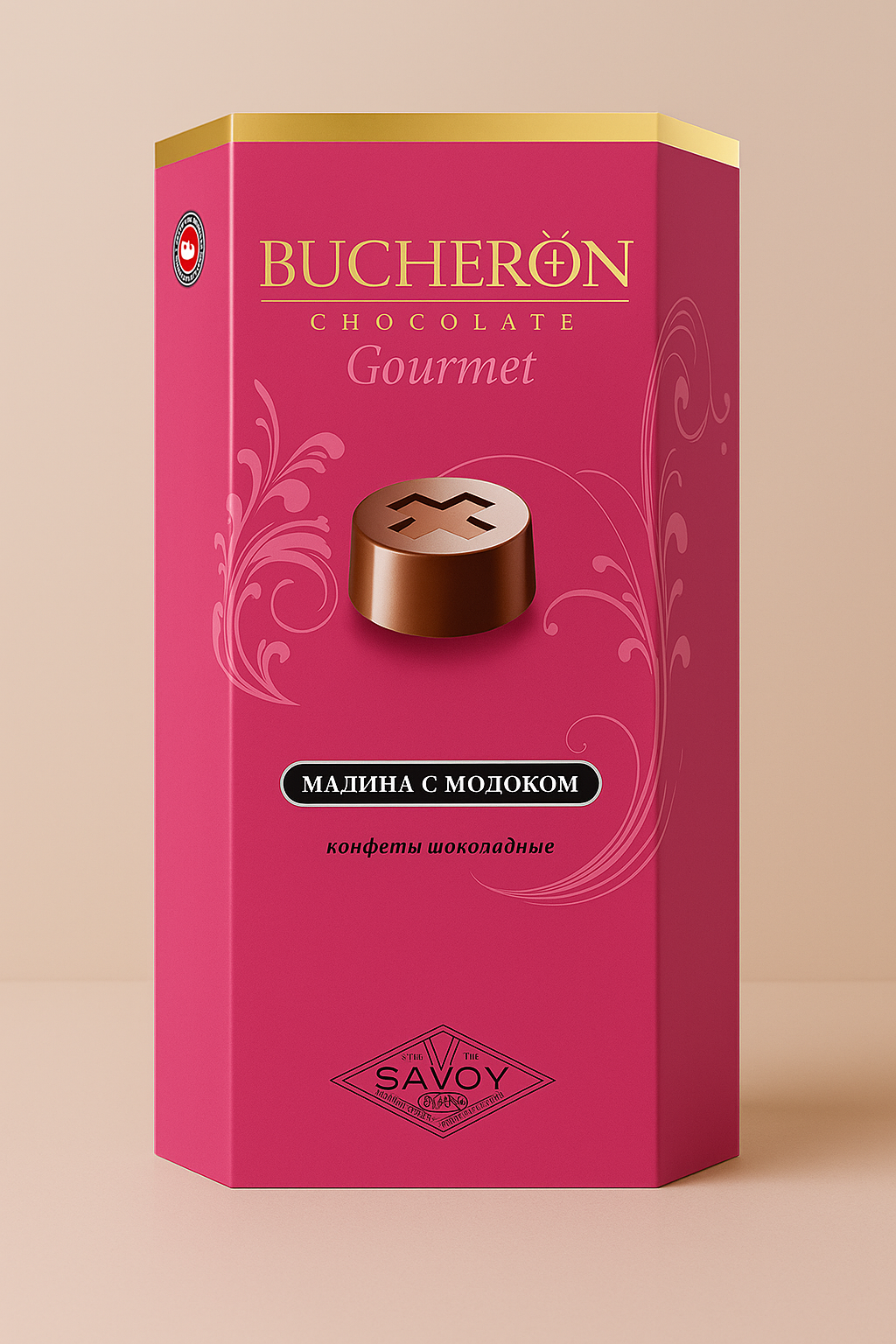 Boucheron Gourmet Chocolate Candy with Milk and Cranberry Flavor 130g 