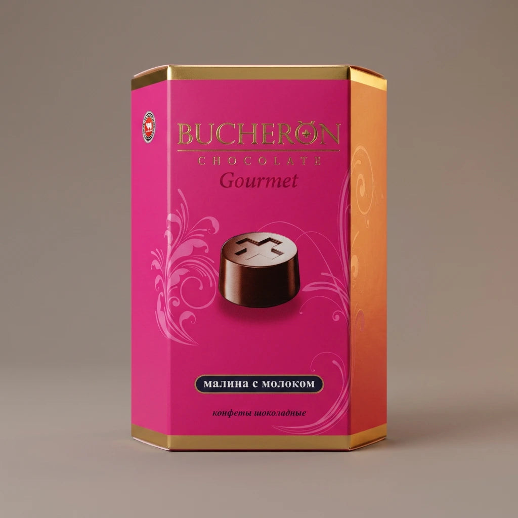 Boucheron Gourmet Chocolate Candy with Milk and Cranberry Flavor 130g 